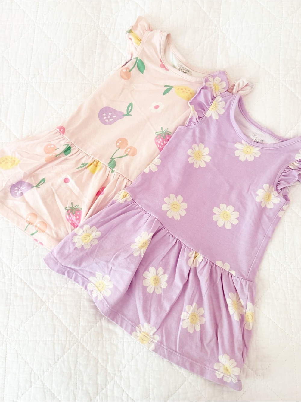 Garanimals Kids 3T Floral & Fruit Toddler Dresses Bundle